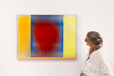 This colourful contemporary abstract painting is by Alice Teichert. Image 12