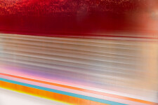 This large-scale acrylic abstract painting by Alice Teichert evokes images of time and space. Image 10