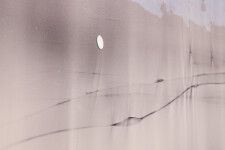 This large-scale acrylic abstract painting by Alice Teichert evokes images of time and space. Image 12