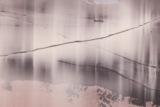 This large-scale acrylic abstract painting by Alice Teichert evokes images of time and space. Image 15