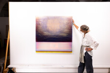 This luminous contemporary abstract painting is by Alice Teichert. Image 13