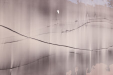 This large-scale acrylic abstract painting by Alice Teichert evokes images of time and space. Image 14