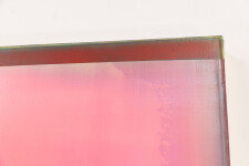 This contemporary abstract painting by Alice Teichert is rendered in shades of pink. Image 6