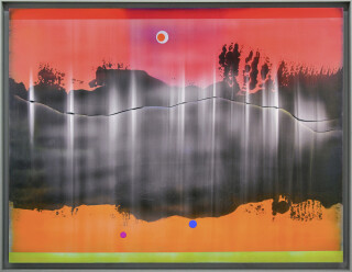 This painting feels like a spark of creative energy—bold, vibrant, and full of movement.