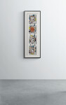 This contemporary mixed media assemblage is designed to be hung on the wall. Image 2