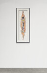 This mixed media contemporary wall composition resembles a vessel. Image 2