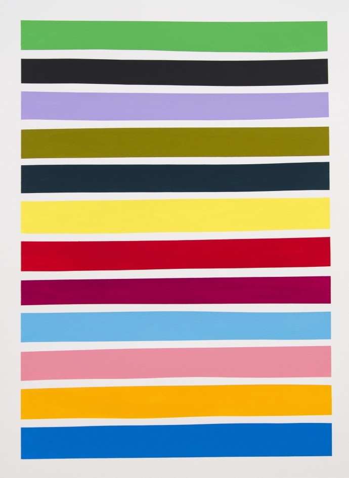 12 Multicoloured Lines No.2