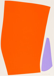 Large Orange and Lavender