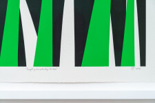 Calgary artist Aron Hill captures an urban landscape at night in this bold new work. Image 5