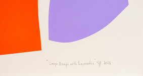 Large Orange and Lavender Image 8