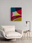 The distinctive minimalist colourful paintings of Aron Hill are inspired by the modernist art movement. Image 10