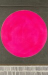 A joyful bright pink sun sits in one corner of this bold new work by Aron Hill. Image 9