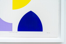 Aron Hill’s playful, colourful abstract work is often inspired by forms and colours found in nature. Image 5