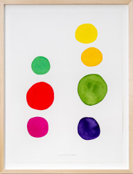 The minimalist colourful ink drawings of Aron Hill are inspired by the modernist art movement.