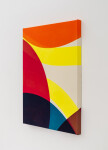 The distinctive minimalist colourful paintings of Aron Hill are inspired by the modernist art movement. Image 4