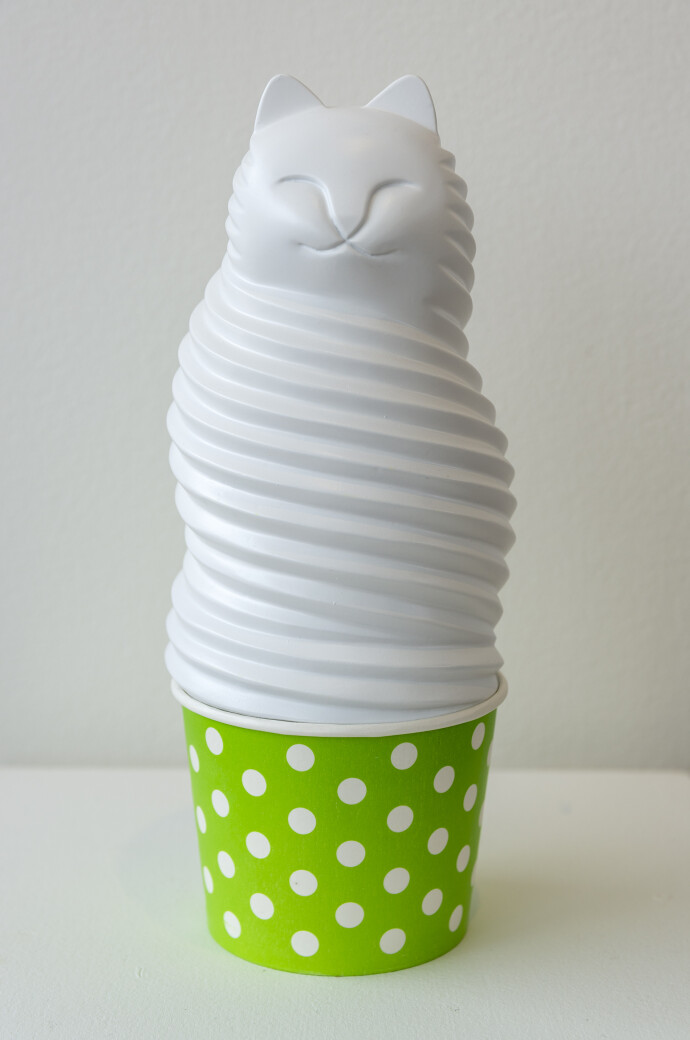 My Sweet Cat Vanilla with Green and White Cup 4/500