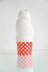 My Sweet Cat Vanilla and Red with White Polka Dots Cup 1/500