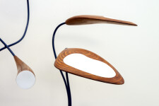 This abstract pop art table top sculpture depicts flowers. Image 6