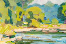 In this classic impressionist landscape, Canadian artist Bernice Martin has painted her vision of the Humber River, one of two rivers that f… Image 5