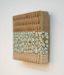 This contemporary ceramic wall tile is handmade. Image 4