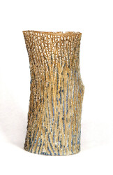Haptic Series Vase White & Blue