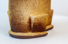 This tall contemporary ceramic vessel is by Bruce Cochrane. Image 6