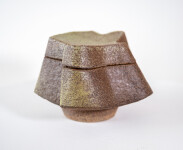 This contemporary ceramic sage coloured box is made by Bruce Cochrane. Image 2