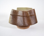 This contemporary ceramic sage coloured box is made by Bruce Cochrane. Image 3
