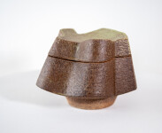 This contemporary ceramic sage coloured box is made by Bruce Cochrane. Image 4