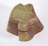 This contemporary ceramic sage coloured box is made by Bruce Cochrane. Image 7