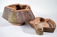 This contemporary ceramic sage coloured box is made by Bruce Cochrane. Image 9