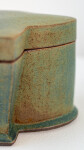 This contemporary blue-green ceramic box is made by Bruce Cochrane. Image 10