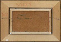 This semi-abstract expressionist oil painting captures the Quebec City skyline. Image 5