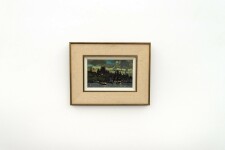 This semi-abstract expressionist oil painting captures the Quebec City skyline. Image 2