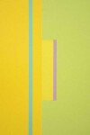 Precise rectangular and square lines and shapes in tints of yellow, green, turquoise and mauve, are an interpretation of the brilliant summe… Image 4