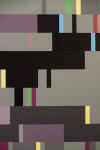 This modern geometric painting by Burton Kramer was inspired by music. Image 7