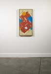 This modern geometric painting by Burton Kramer was inspired by music. Image 3