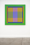 This modern geometric painting by Burton Kramer was inspired by music. Image 4