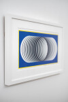 This modern, geometric abstract, giclee print is by artist and graphic designer Burton Kramer. Image 2