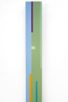 This contemporary colourful geometric vertical painting is by Burton Kramer. Image 7