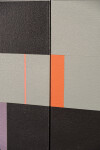 This modern geometric painting by Burton Kramer was inspired by music. Image 9