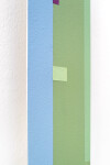 This contemporary colourful geometric vertical painting is by Burton Kramer. Image 11