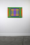 This modern geometric painting by Burton Kramer was inspired by music. Image 3