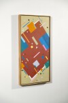 This modern geometric painting by Burton Kramer was inspired by music. Image 4