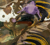 This abstract expressionist painting is by Carol Sutton. Image 3