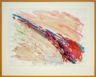 This contemporary abstract acrylic painting is by Carol Sutton.