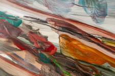 This contemporary abstract acrylic painting is by Carol Sutton. Image 6