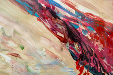 This contemporary abstract acrylic painting is by Carol Sutton. Image 7