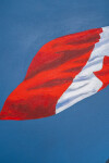 This acrylic pop art painting of a Canadian flag is by Charles Pachter. Image 8