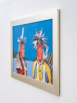 This contemporary painting by Charles Pachter features a historic indigenous figure. Image 6